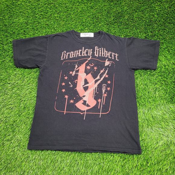 Brantley-Gilbert Shirt Womens Large 20x25 Black - Picture 1 of 13
